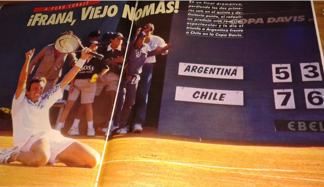 Copa Davis 1995, Argentina-Chile: SILBERSTEIN Y RÍOS CASI LOGRAN LA HAZAÑA