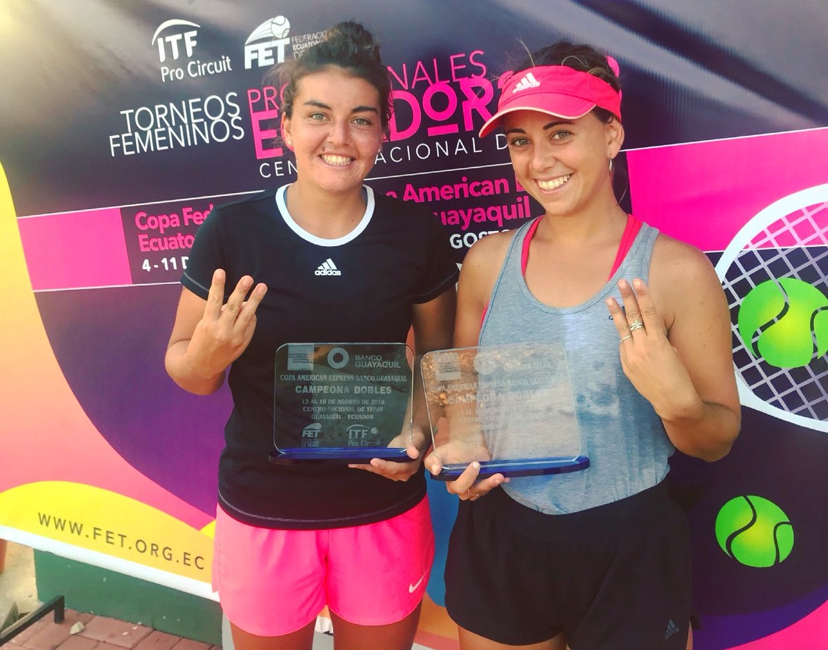 Fernanda Brito se tituló campeona de dobles en un nuevo ITF 15K de Guayaquil