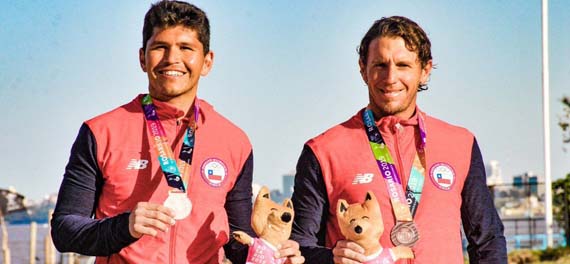 Con medalla de bronce en dobles masculino concluyó participación chilena en Rosario 2019
