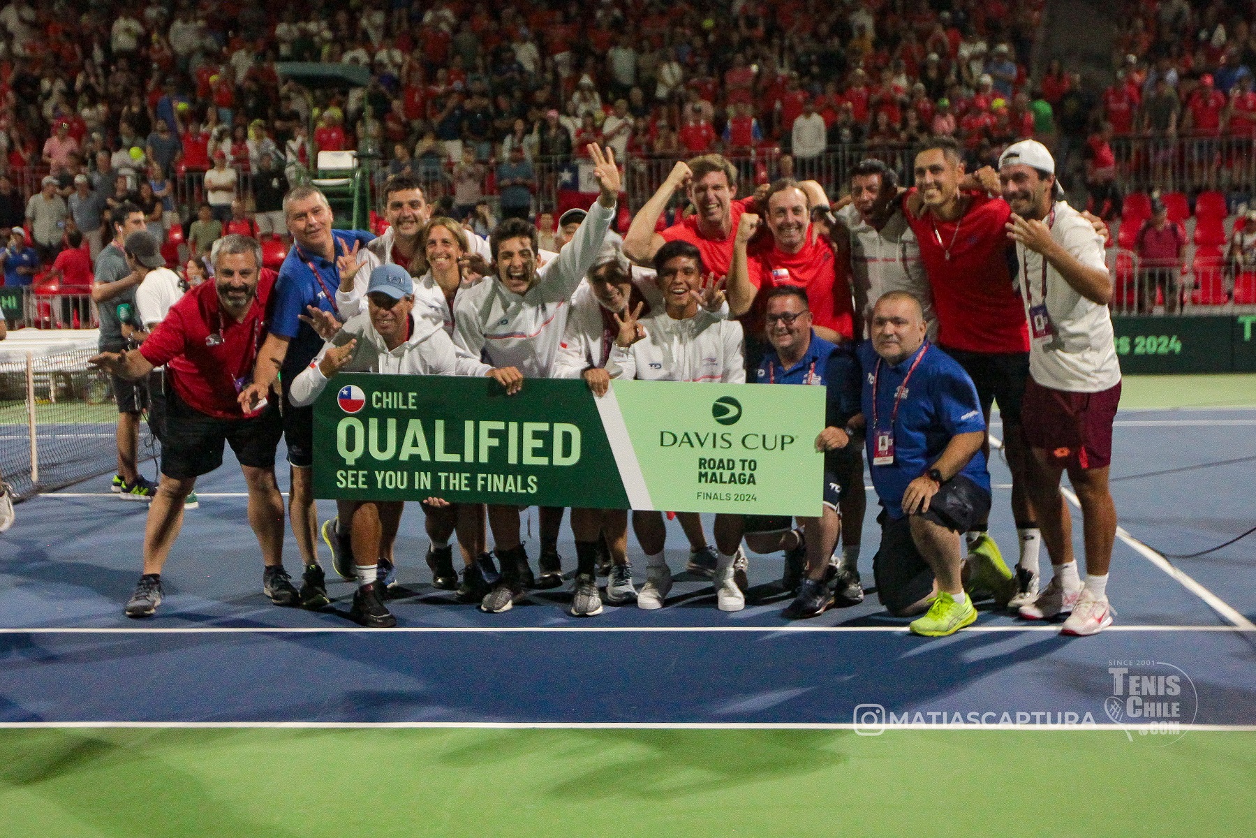 Chile clasifica por segundo año consecutivo a las finales de Copa Davis