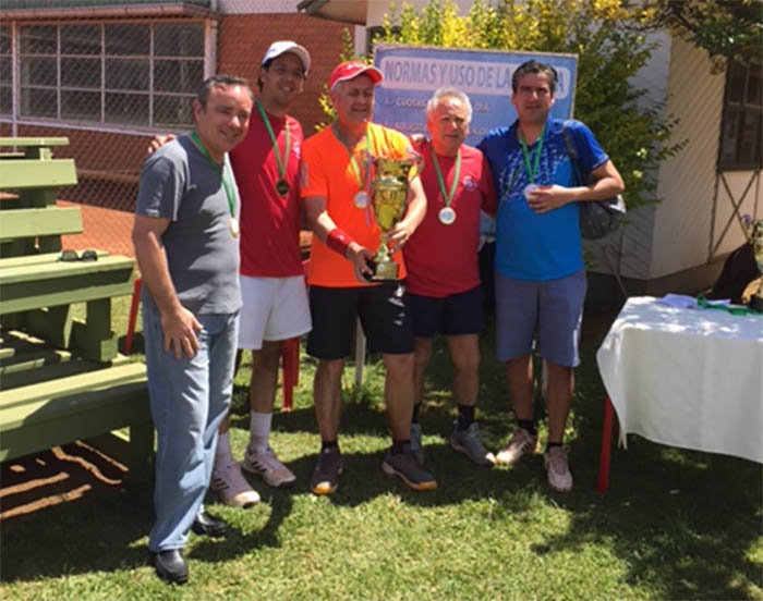Club Gimnástico alemán de Temuco, campeón por equipos en torneo zona sur de tenis senior