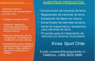 Llegó Kinsa Sport a Chile