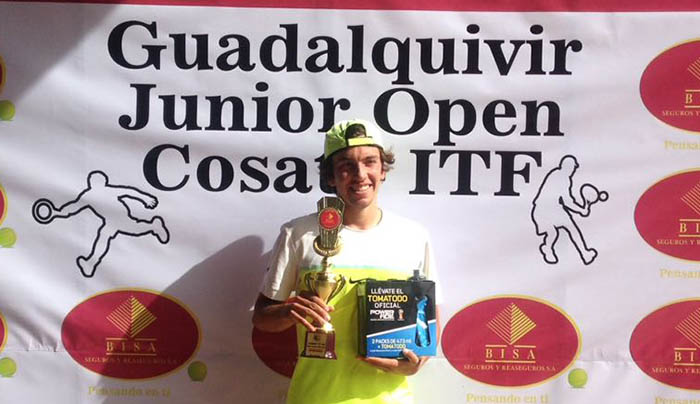 Miguel Ángel Cabrera y su primer título ITF: “Estoy emocionado, la final fue durísima”