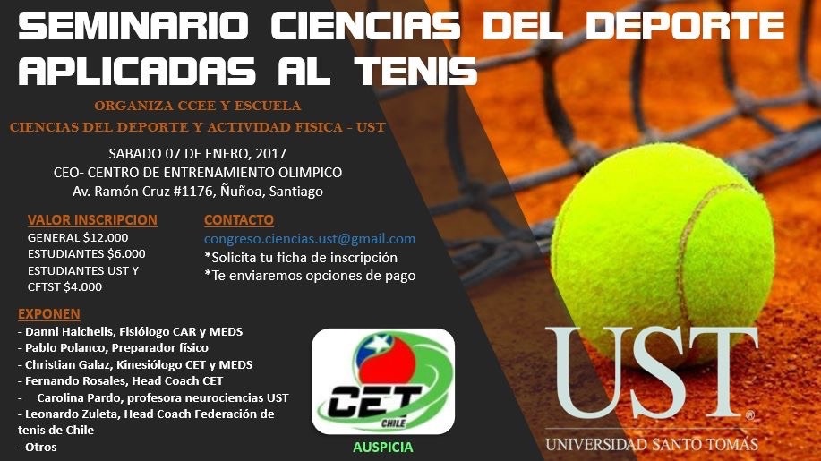Seminario Ciencias del deporte aplicadas al tenis