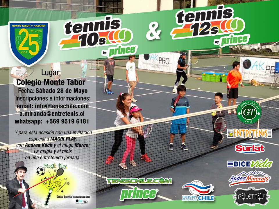 Próximo Tenis 10 en Colegio Monte Tabor y Nazaret